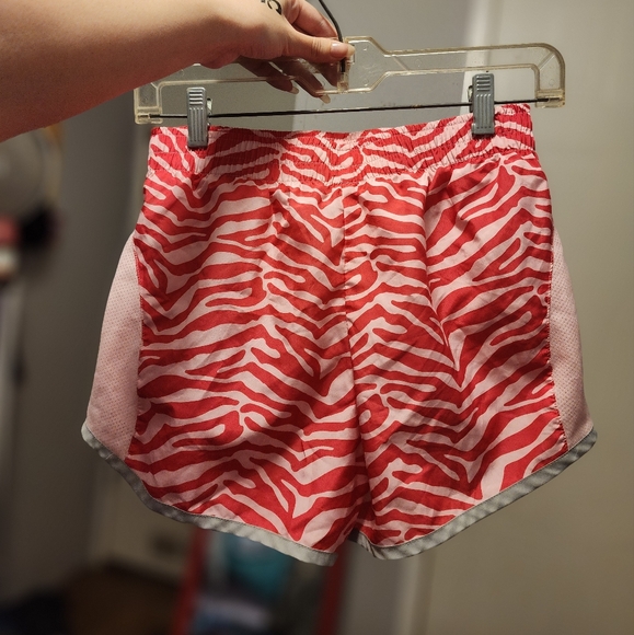Danskin Now, ( XL/14-16 ), Pink Zebra Striped Athletic Shorts. For summer/cheer. - Picture 3 of 4